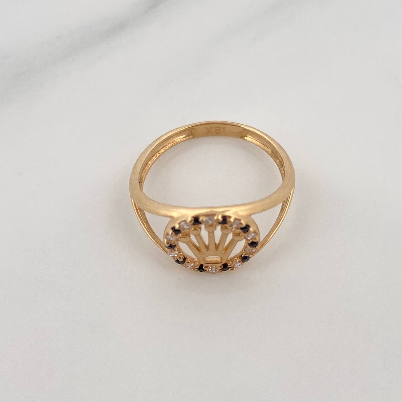 Anillo Corona 1.6gr / T4 1/4 / Oro Amarillo 18K