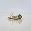Anillo Love Corazon 1.9gr / T6 1/4 / Dos Oros Negro Amarillo 18K