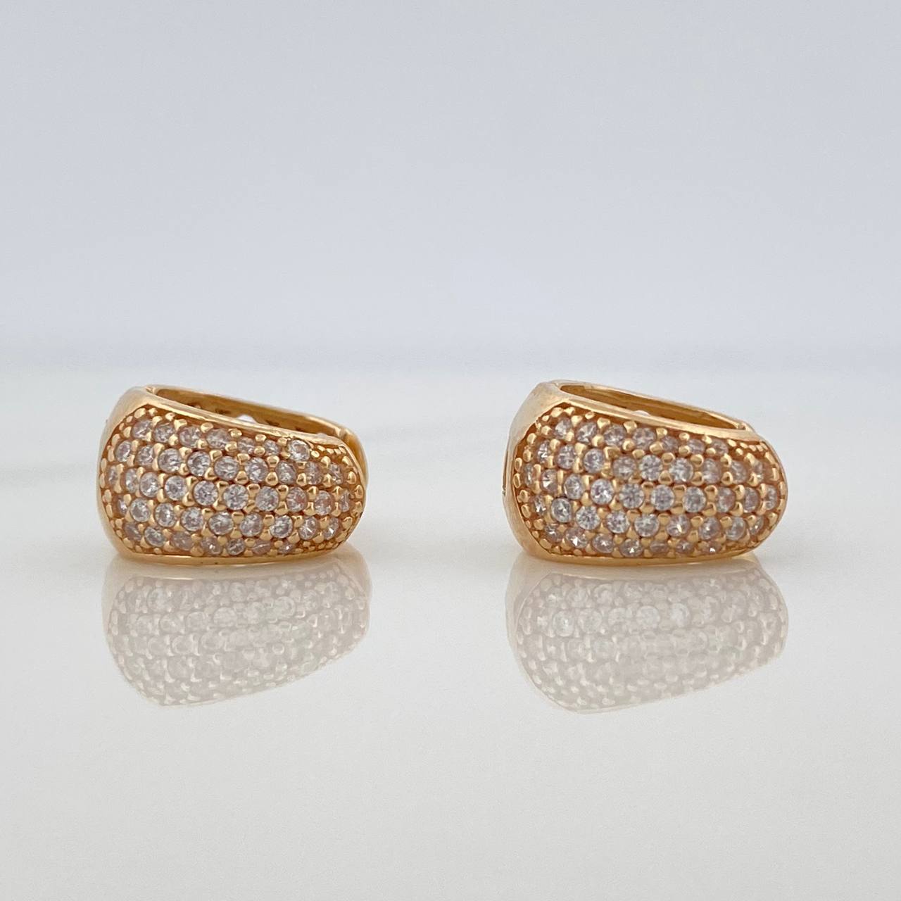 Candongas Daly Basteada 3.55gr / 1cm / Oro Amarillo 18K &