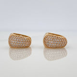 Candongas Daly Basteada 3.55gr / 1cm / Oro Amarillo 18K &