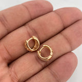 Candongas Daly Basteada 3.55gr / 1cm / Oro Amarillo 18K &