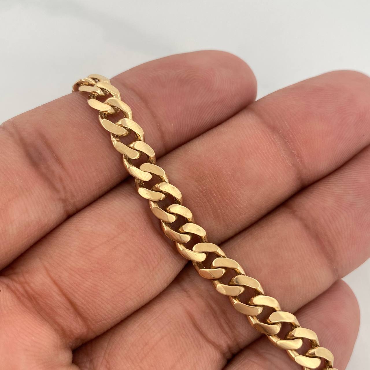Pulso Cubano 10gr / 19.8cm / Oro Amarillo Nac.Esp 18K &