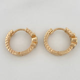 Candongas Pendulo Correa 2.95gr / 1.3cm / Oro Amarillo 18K