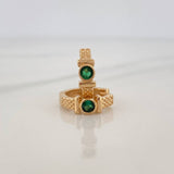 Candongas Pendulo Correa 2.95gr / 1.3cm / Oro Amarillo 18K