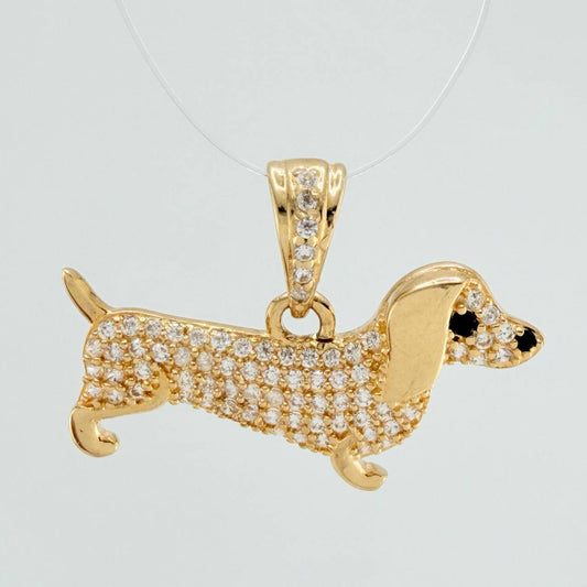 Dije Perro Salchicha 2.15gr / 1.7cm / Oro Amarillo 18K