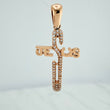 Dije Cruz Jesus 2.65gr / 3.8cm / Oro Rosa 18K &