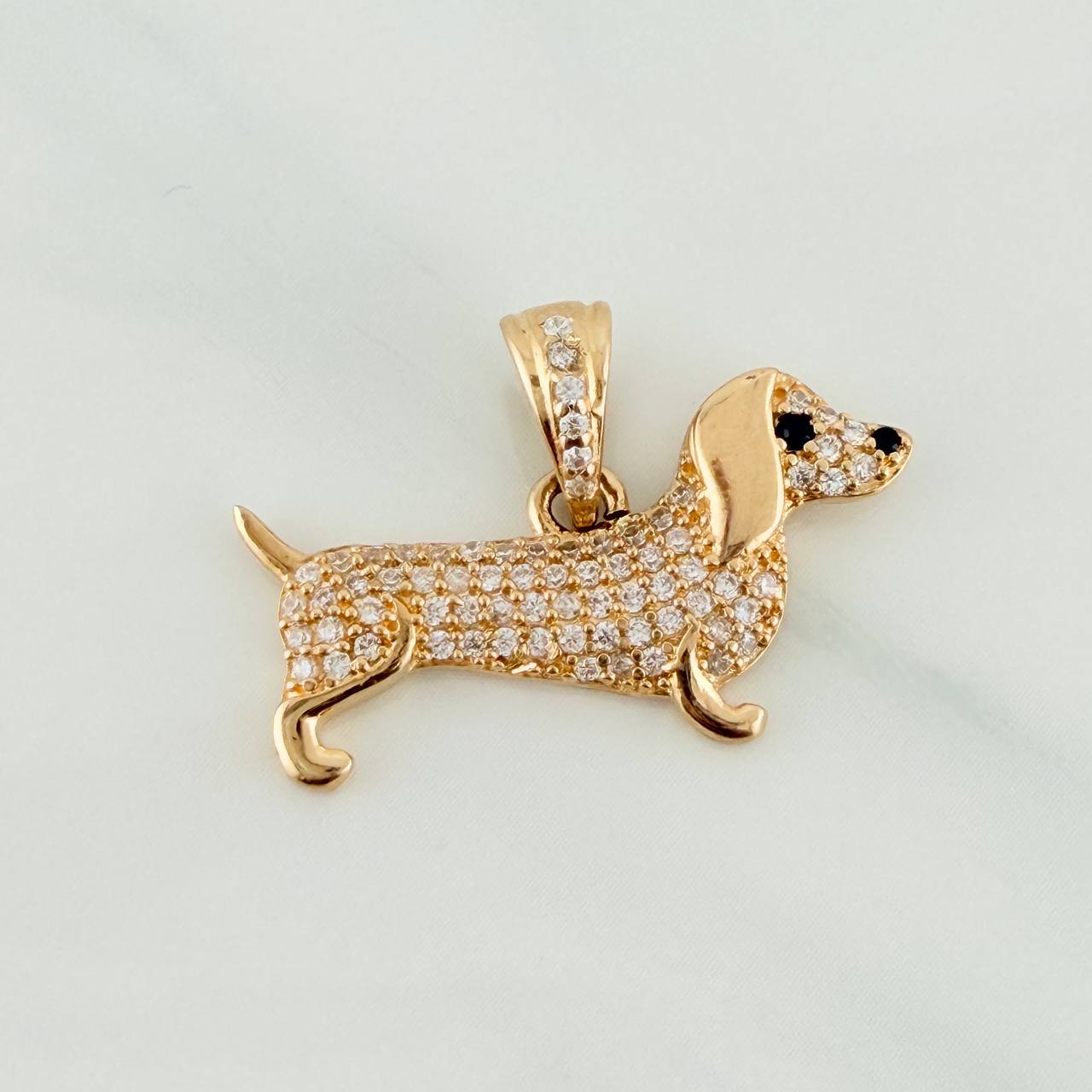 Dije Perro Salchicha 2.15gr / 1.7cm / Oro Amarillo 18K
