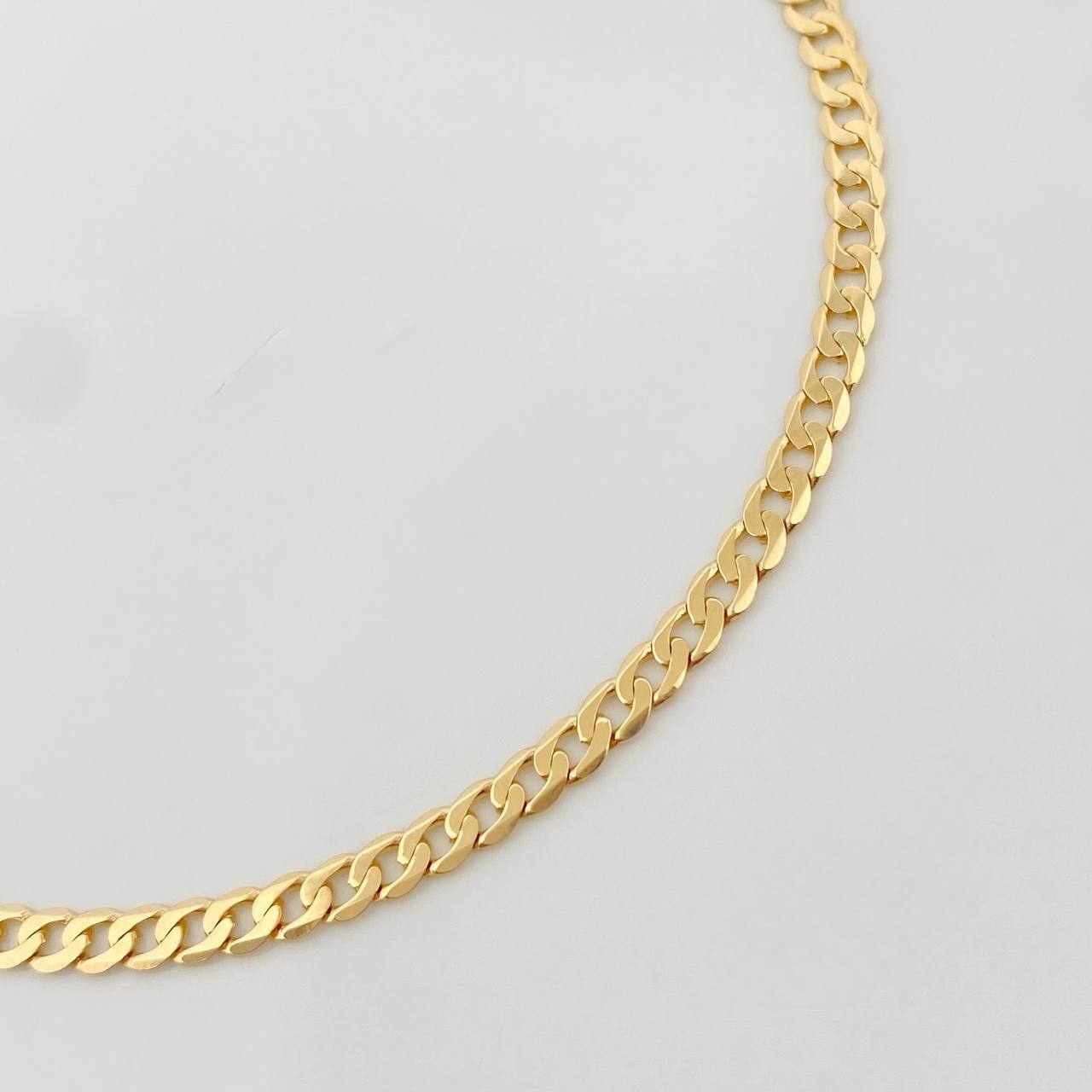 Pulso Cubana 3.85g / 21.05cm / 2.91mm Oro Amarillo 18K