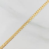 Pulso Cubana 3.85g / 21.05cm / 2.91mm Oro Amarillo 18K