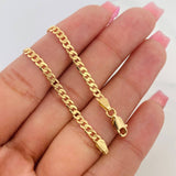 Pulso Cubana 3.85g / 21.05cm / 2.91mm Oro Amarillo 18K