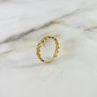 Anillo Infinitos 2.45gr / T7 3/4 / Circones Blancos Oro Amarillo