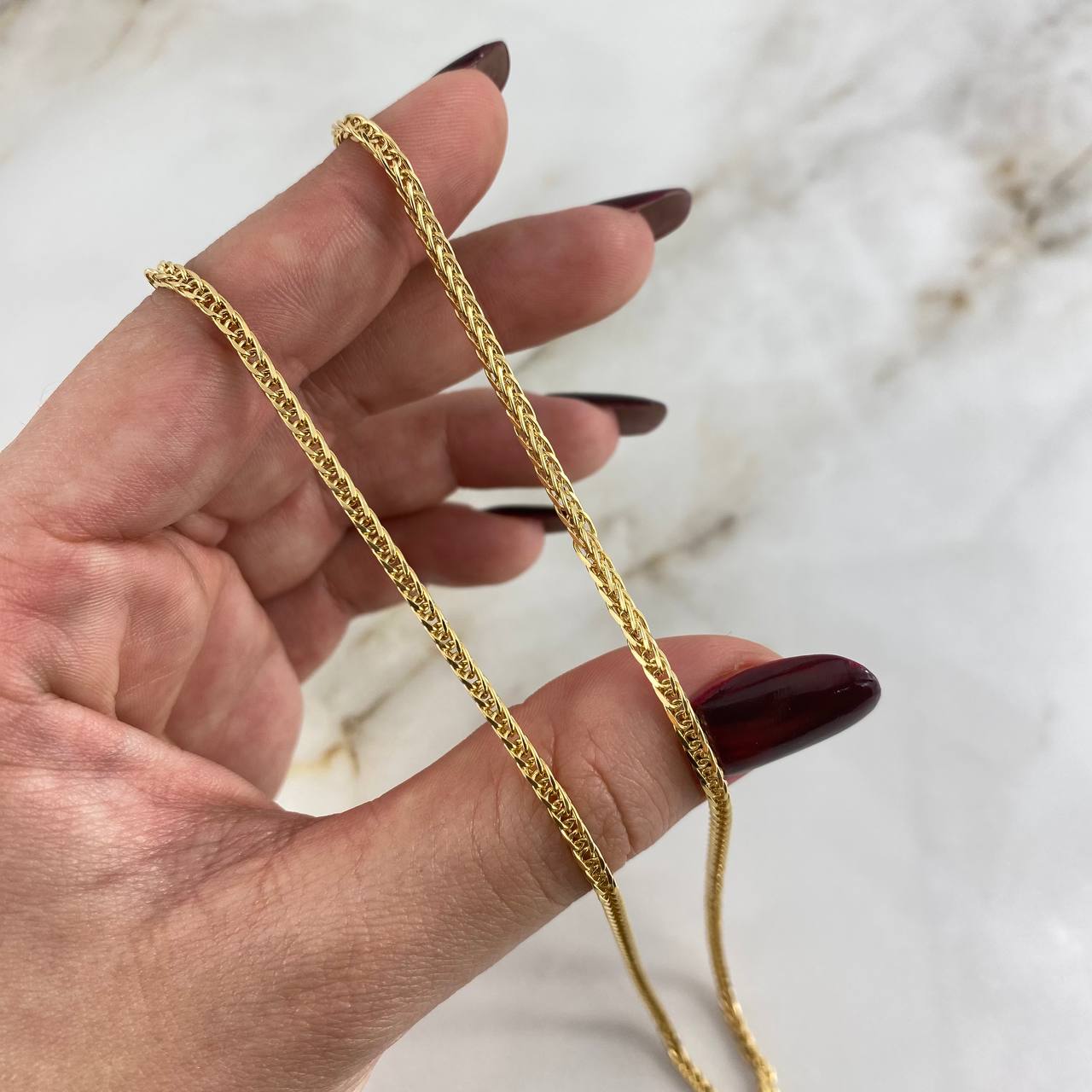 Cadena Franco 7.65gr / 60cm / 2mm Oro Amarillo +4 *