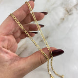 Cadena Figaro 4.95gr / 50cm / 3.4mm Oro Amarillo +0 *