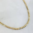 Cadena Figaro 4.95gr / 50cm / 3.4mm Oro Amarillo +0 *