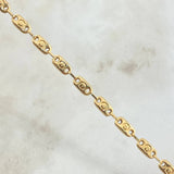 Pulso Rustico Tornillo 3.95gr / 20cm / 4.1mm Liso Oro Amarillo 18K ©