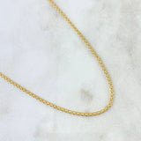 Cadena China 2.55g / 50.4cm / 1.5mm Oro Amarillo 18K