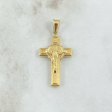 Dije Cruz Cristo  2.35gr / 4cm / Oro Amarillo 18K *