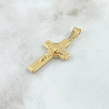 Dije Cruz Cristo  2.35gr / 4cm / Oro Amarillo 18K *