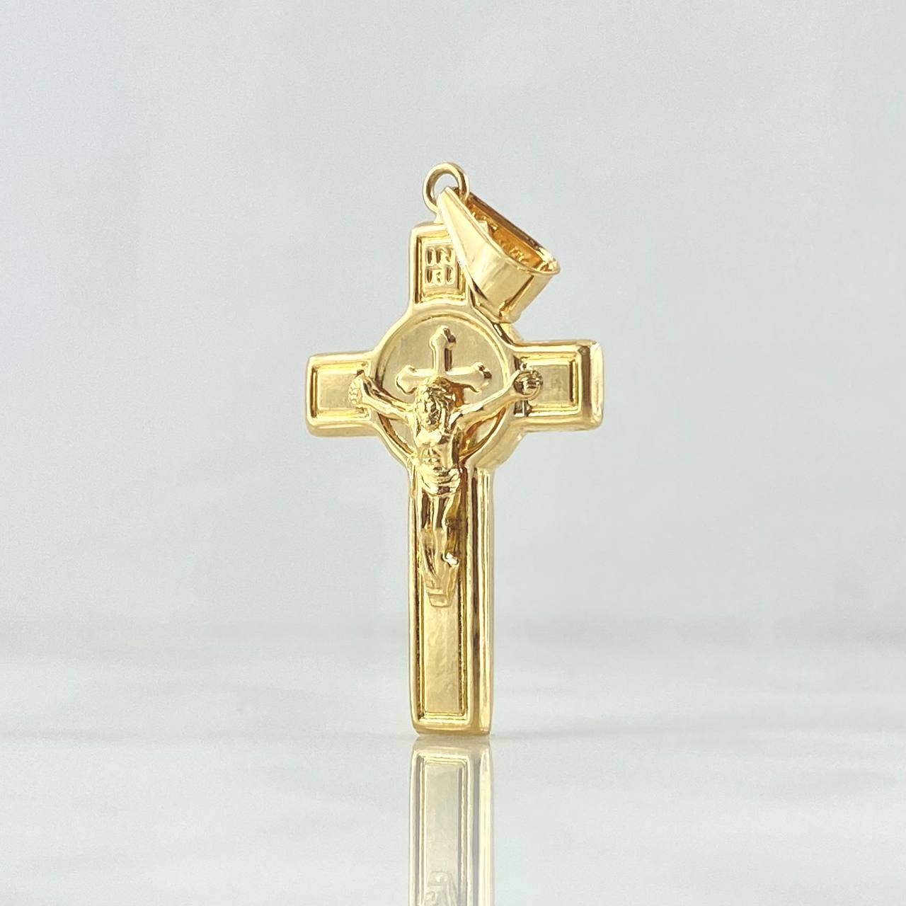 Dije Cruz Cristo  2.35gr / 4cm / Oro Amarillo 18K *