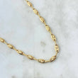 Cadena Rustica Ovalo 13.2gr / 60cm / 4.5mm Diamantada Oro Amarillo 18K