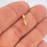 Piercing Punta 0.35gr / 1.2cm / Oro Amarillo 18K $