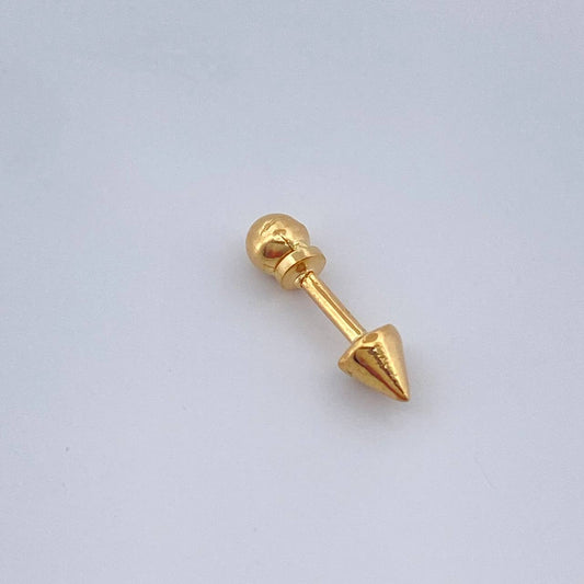 Piercing Punta 0.35gr / 1.2cm / Oro Amarillo 18K $