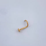 Piercing Chispa Corazon 0.1gr / 1cm / Oro Amarillo 18K $