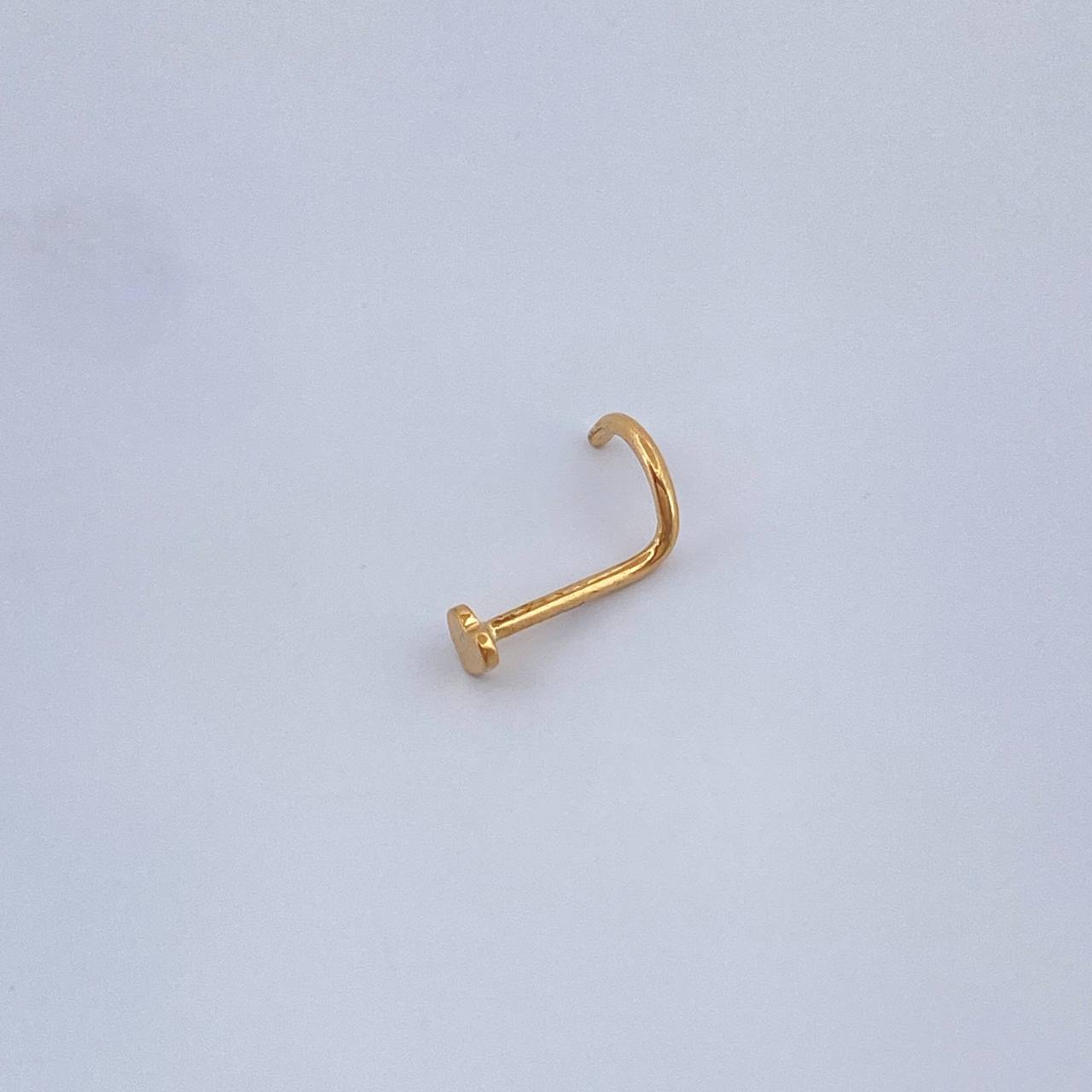 Piercing Chispa Corazon 0.15gr / 1cm / Oro Amarillo 18K $