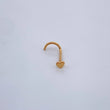 Piercing Chispa Corazon 0.15gr / 1cm / Oro Amarillo 18K $