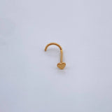 Piercing Chispa Corazon 0.15gr / 1cm / Oro Amarillo 18K $