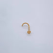 Piercing Chispa Corazon 0.1gr / 1cm / Oro Amarillo 18K $