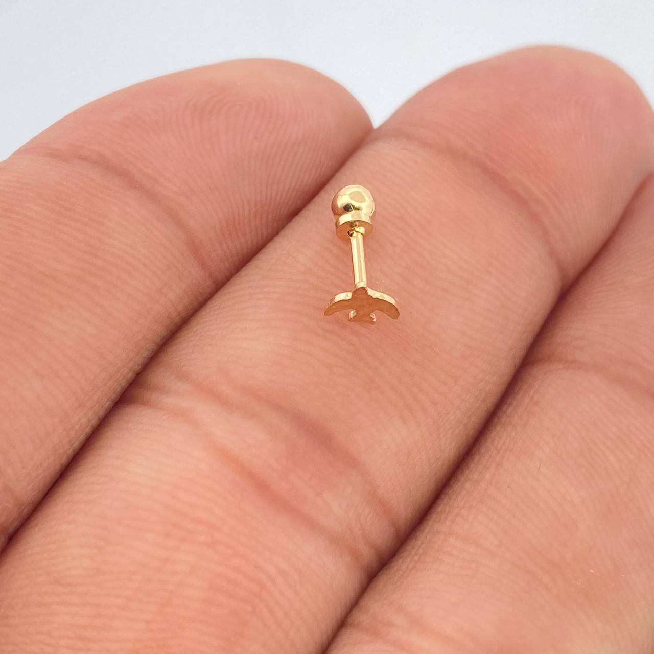Piercing Ave 0.25gr / 1cm / Oro Amarillo 18K $