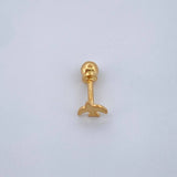 Piercing Ave 0.25gr / 1cm / Oro Amarillo 18K $