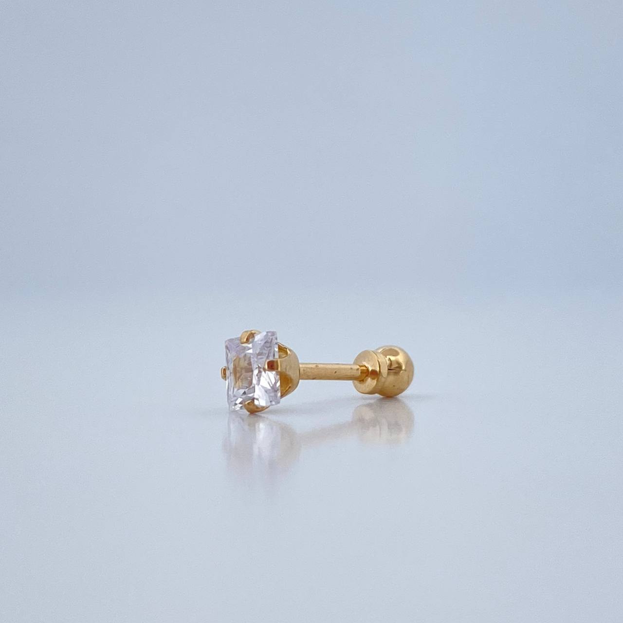 Piercing Cuatro Garras 0.4gr / 1.3cm / Oro Amarillo 18K $