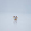 Piercing Cuatro Garras 0.4gr / 1.3cm / Oro Amarillo 18K $