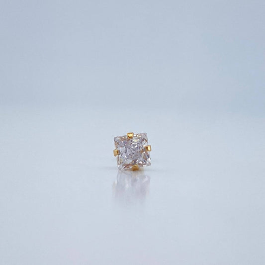 Piercing Cuatro Garras 0.4gr / 1.3cm / Oro Amarillo 18K $