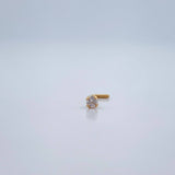 Piercing Chispa Cuatro Garras 0.1gr / 1cm / Oro Amarillo 18K $