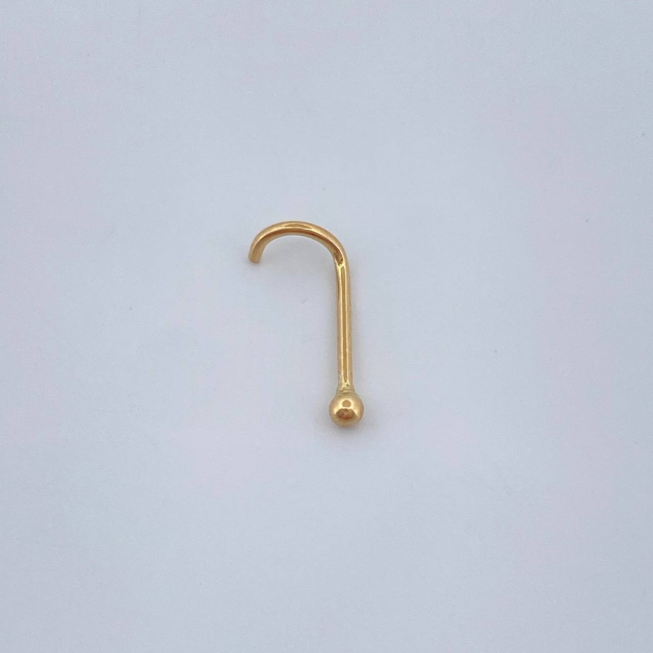 Piercing Bola Chispa 0.15gr / 1.1cm / Oro Amarillo 18K $