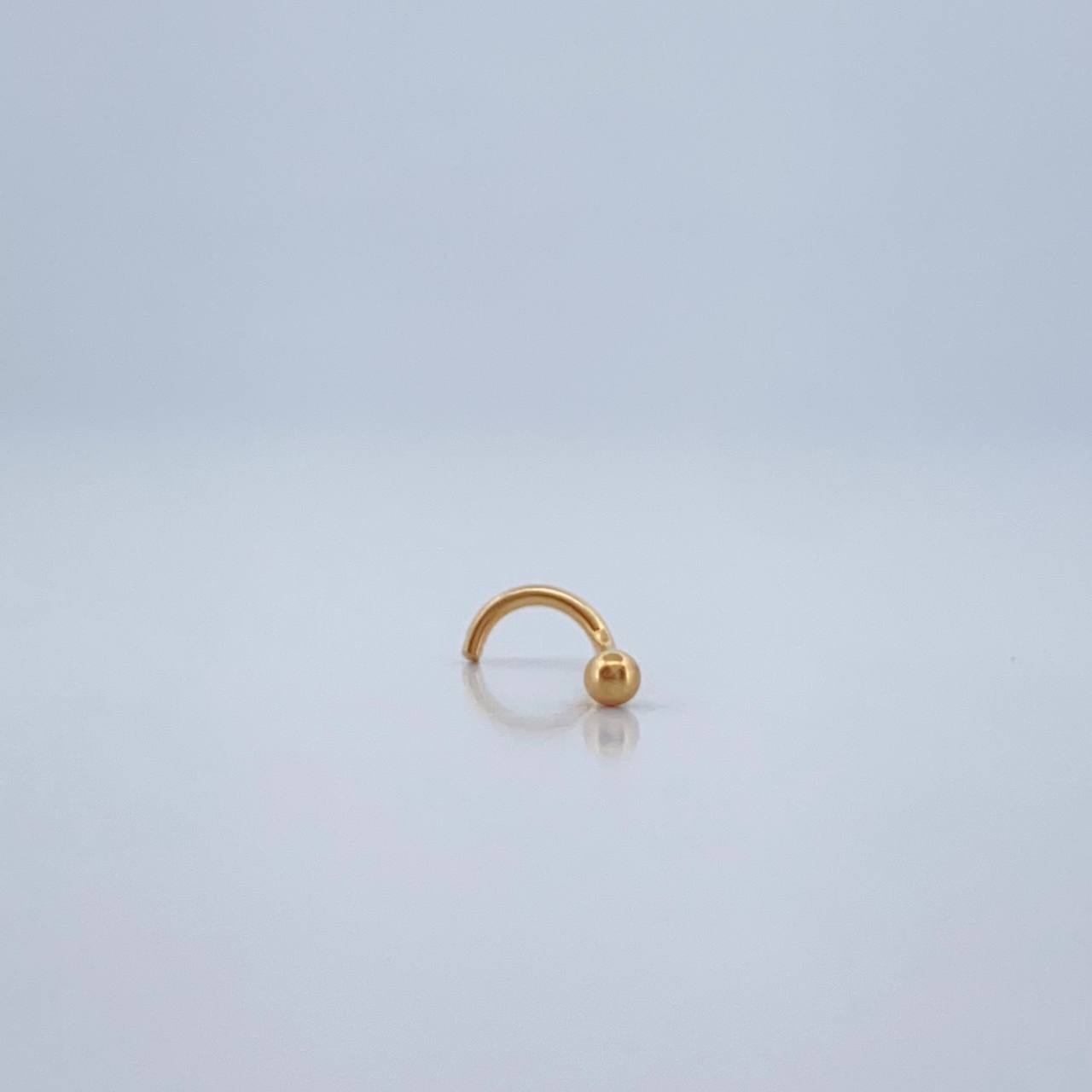 Piercing Bola Chispa 0.15gr / 1.1cm / Oro Amarillo 18K $