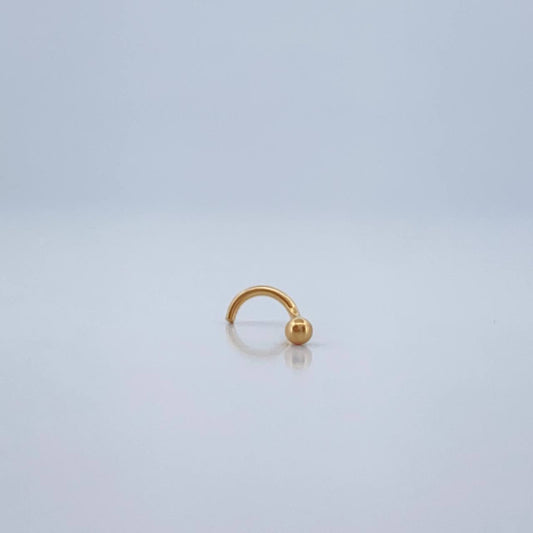 Piercing Bola Chispa 0.15gr / 1.1cm / Oro Amarillo 18K $
