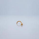 Piercing Bola Chispa 0.15gr / 1.1cm / Oro Amarillo 18K $