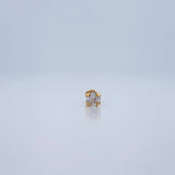 Piercing Cuatro Garras 0.3gr / 1.2cm / Oro Amarillo 18K $