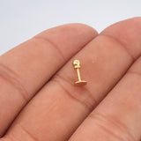 Piercing Circulo 0.35gr / 1cm / Oro Amarillo 18K $