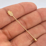 Piercing Industrial Mano Hamsa 1gr / 5cm / Oro Amarillo 18K $