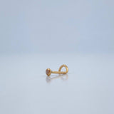 Piercing Bola Chispa 0.1gr / 1cm / Oro Amarillo 18K $