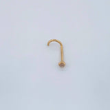 Piercing Bola Chispa 0.1gr / 1cm / Oro Amarillo 18K $