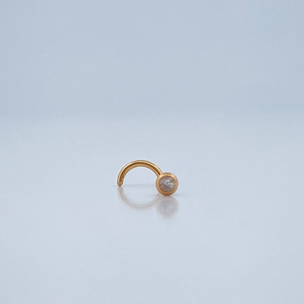 Piercing Bola Chispa 0.1gr / 1cm / Oro Amarillo 18K $