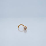 Piercing Bola Chispa 0.1gr / 1cm / Oro Amarillo 18K $