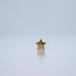 Piercing Estrella Plana 0.25gr / 1cm / Oro Amarillo 18K $