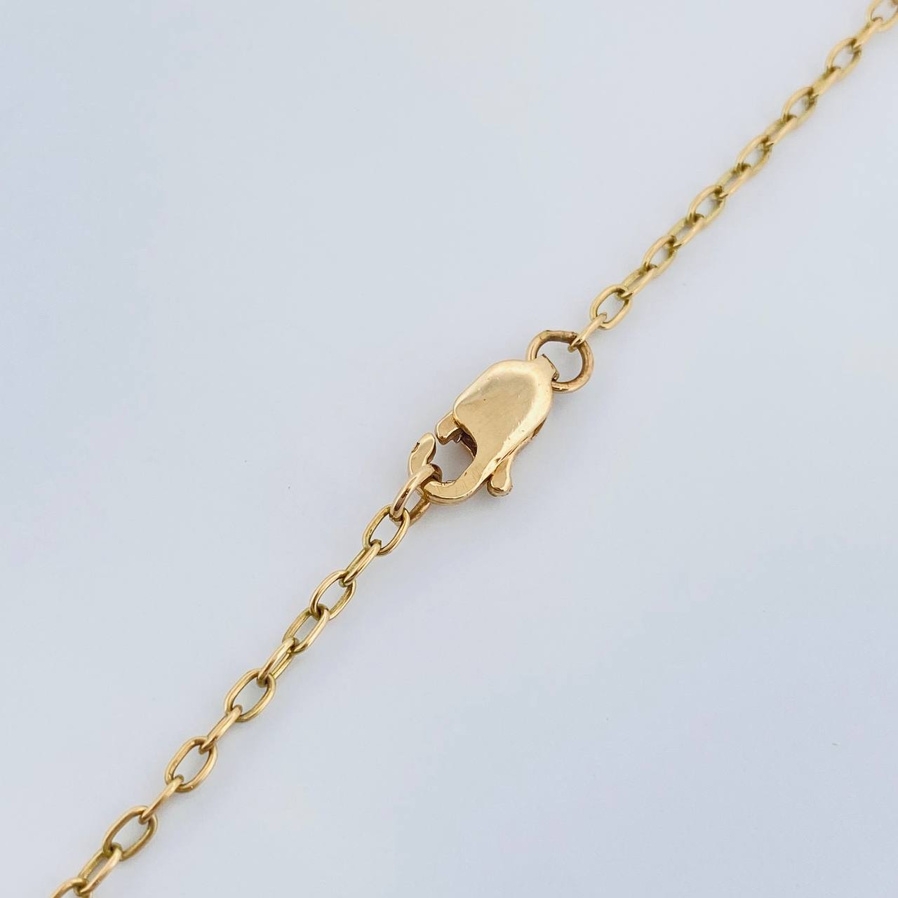 Broche Aro Seguido Trebol 10.45gr / 46cm-Oro Amarillo 18K &